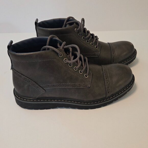 NWT Sonoma Goods for Life Men’s Connor Boots, Men's 9.5, Deep Charcoal Grey - Picture 1 of 8